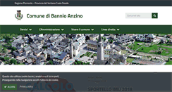 Desktop Screenshot of comune.bannioanzino.vb.it